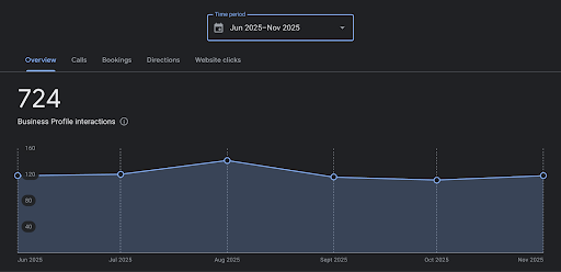 Google Business Performance Overview