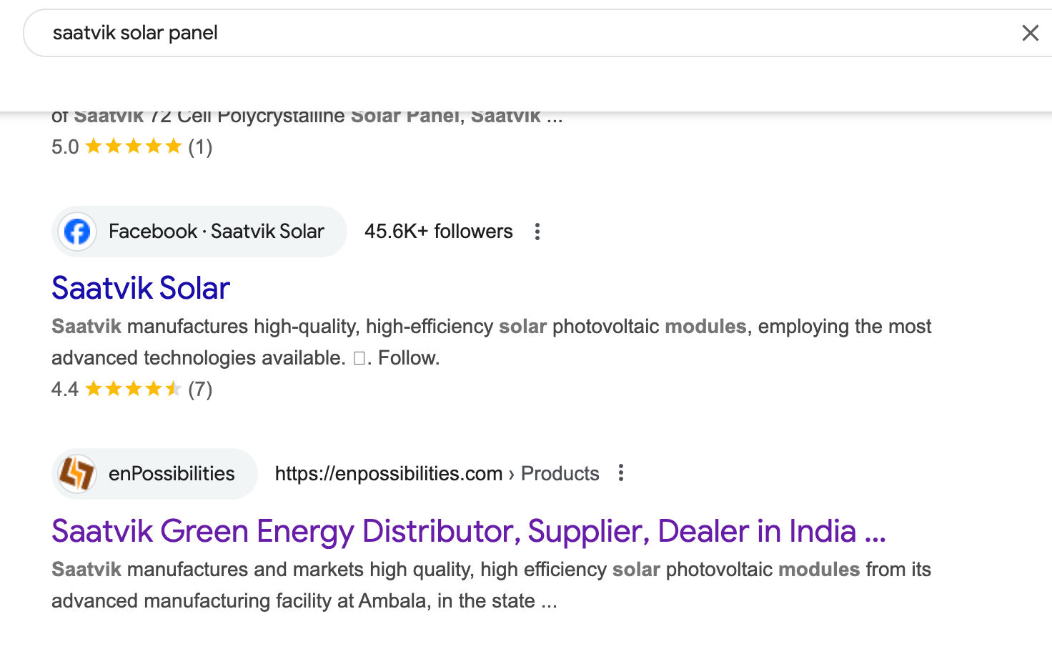Live Keyword Ranking Screenshots - enPossibilities
