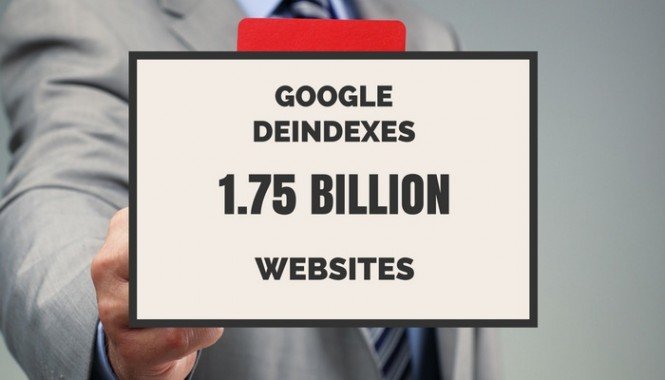 google deindexed billions of website