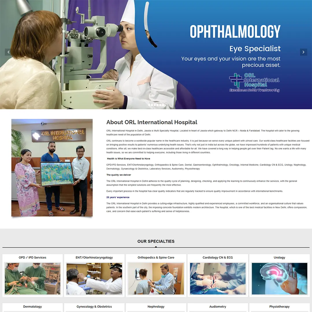 SEO For ORL International Hospital