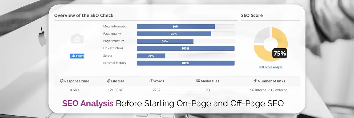 SEO Analysis Before Starting On-Page and Off-Page SEO