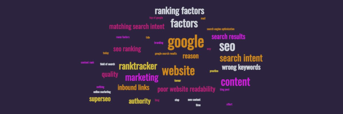 Google's several types of ranking factors