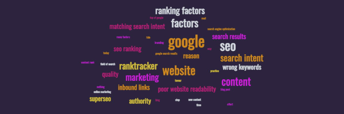 Google's several types of ranking factors