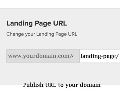 publish url to your domain