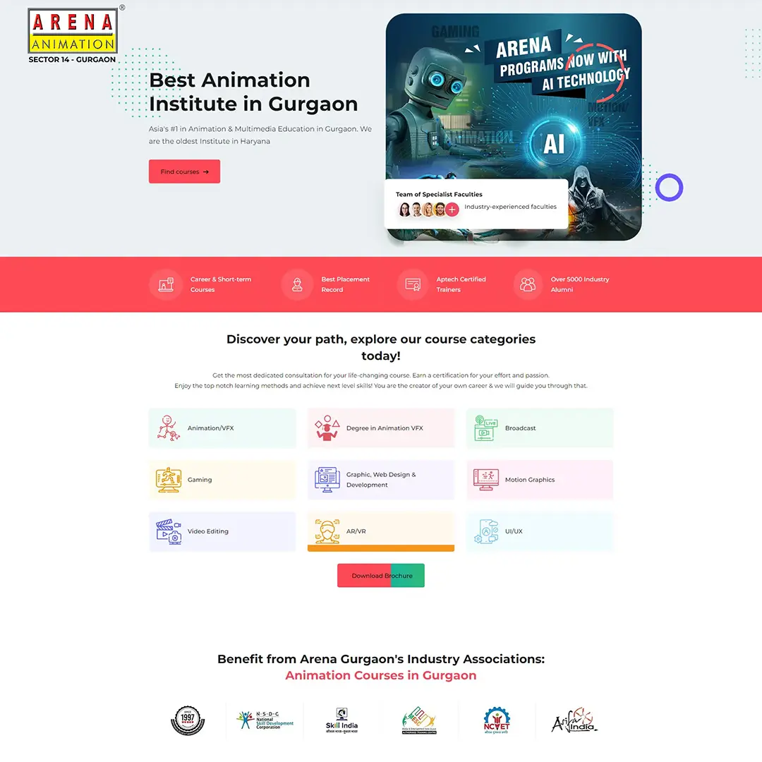 Digital Marketing for Arena Animation