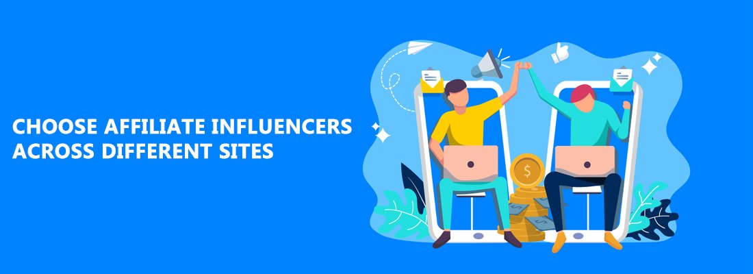affiliate influencers across different sites