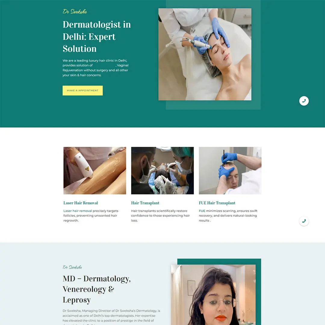 Digital Marketing for Dr. Sweksha Dermatology