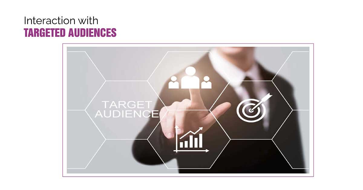interaction with targeted audience