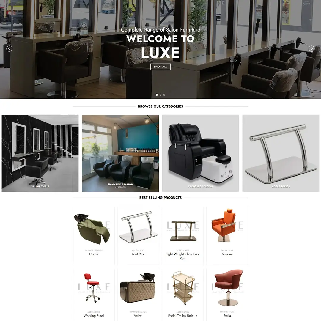 Digital Marketing for Luxe Luxury Salon Furniture